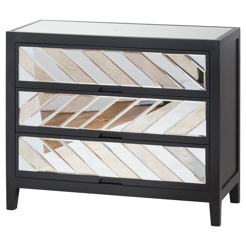 Soho Black Collection 3 Drawer Chest