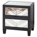 Soho Black Collection 2 Drawer Bedside
