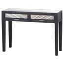 Soho Black Collection 2 Drawer Console