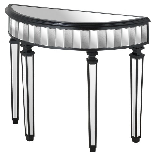 Soho Black Collection Half Moon Table