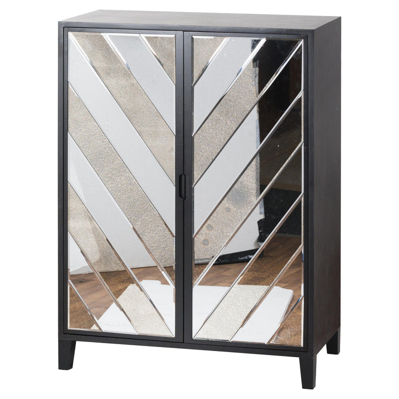 Soho Black Collection Large 2 Door Bar