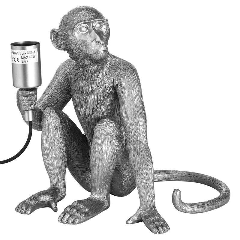 Ringo The Monkey Silvertable Lamp