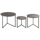 Farrah Collection Set of Three Round Tables