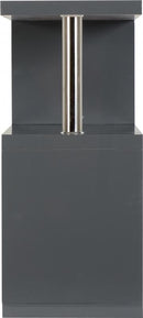 Charisma Modern Living Room Furniture Grey Gloss - 3 Shelf Unit
