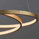 Scribble LED Ceiling Pendant Gold Leaf
