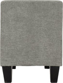 Amelia Storage Ottoman Dark Grey Fabric