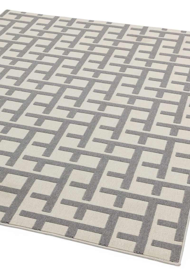 ANTIBES AN03 WHITE GREY GRID