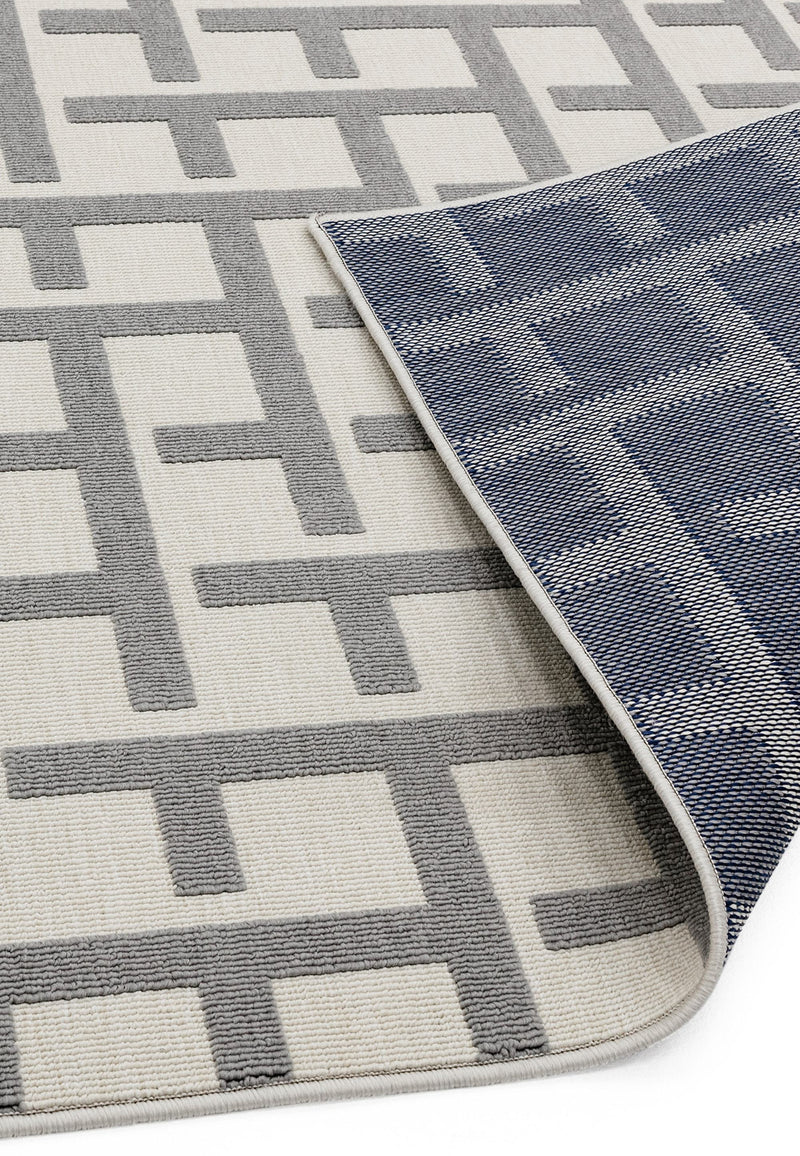 ANTIBES AN03 WHITE GREY GRID