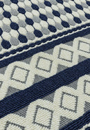 ANTIBES AN06 BLUE CREAM GEOMETRIC