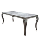 Grey Marble Dining Table – Louis 160cm