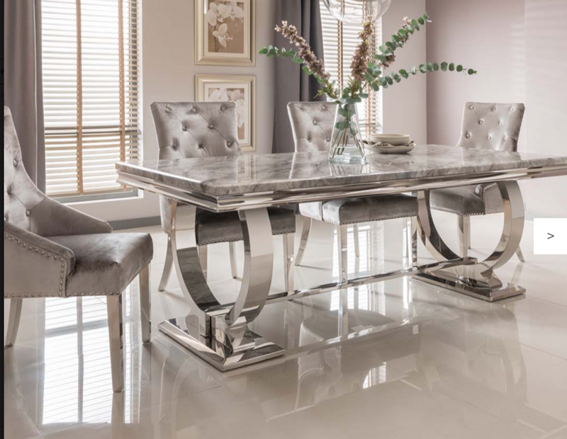 Grey Marble Dining Table Ariana