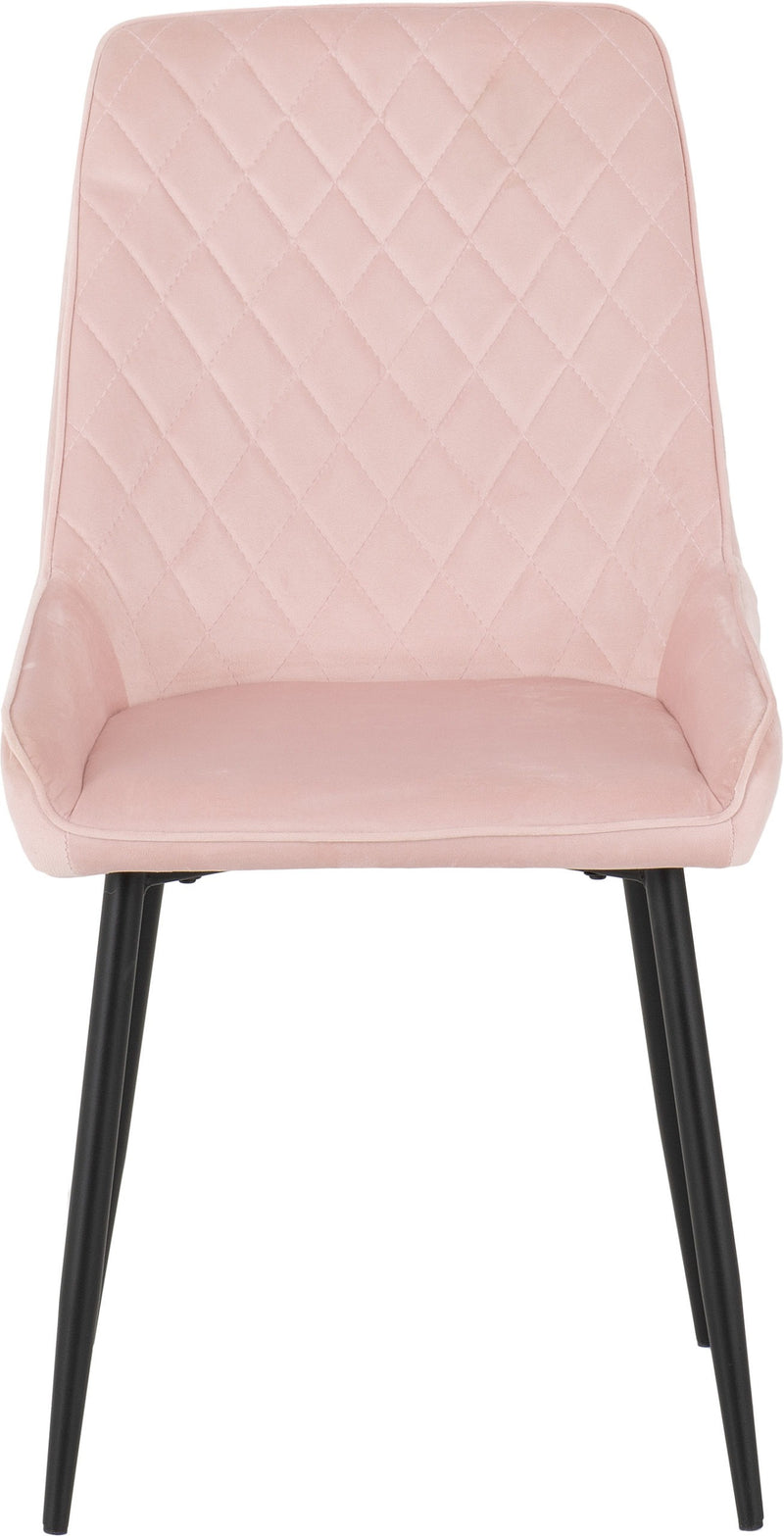 Avery Chair baby pink  Velvet