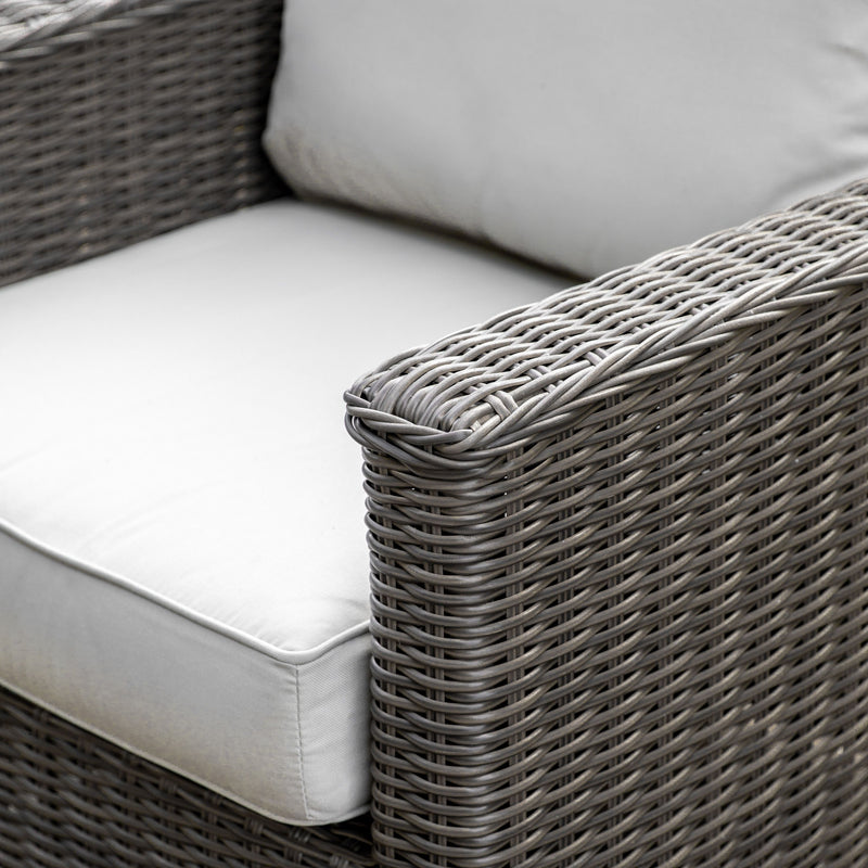 Calvi Square Sofa Set Grey or Natural Beige 2 Seater Sofa x 1 / Table x 1 / Chair x 2