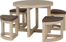 CAMBOURNE STOWAWAY DINING SET LIGHT SONOMA OAK