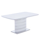 High gloss Grey or White extended dining table 160cm-200cm.