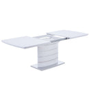 High gloss Grey or White extended dining table 160cm-200cm.