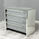 Crushed Glass 4 Drawer Chest
