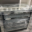 Crushed Glass 4 Drawer Chest