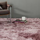 Cascade Heather Pink Luxury Polyester Rug by Asiatic