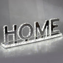 " Home " Crystal Mirrored Table Lamp