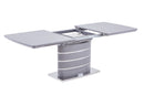 High gloss Grey or White extended dining table 160cm-200cm.