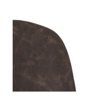 Athens Rectangular Oak Effect Dining Table with 4 Brown PU Faux leather chairs.