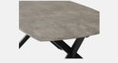 ATHENS OVAL COFFEE TABLE GREY CONCRETE EFFECT
