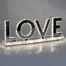 Love Crystal Mirrored Table Lamp
