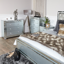 Grey Manhattan Mirror 3 Drawer Chest