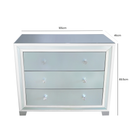 Grey Manhattan Mirror 3 Drawer Chest