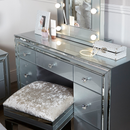 Grey Manhattan 7 Drawer Dressing Table