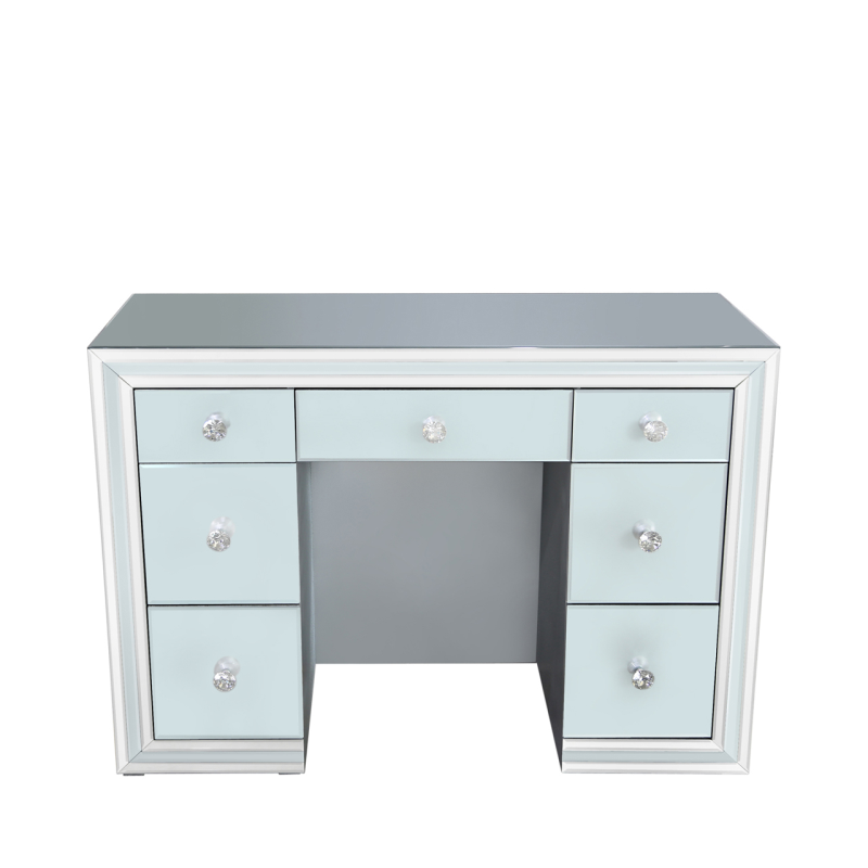 Grey Manhattan 7 Drawer Dressing Table