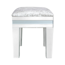 Grey Manhattan Mirror Stool