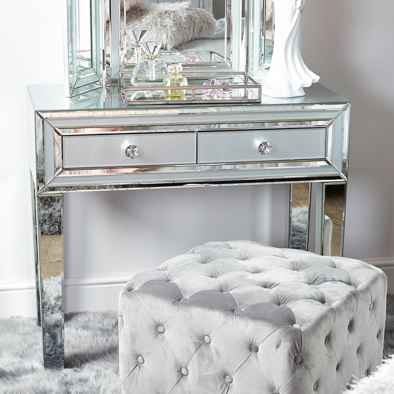Grey Manhattan Mirror Console Table