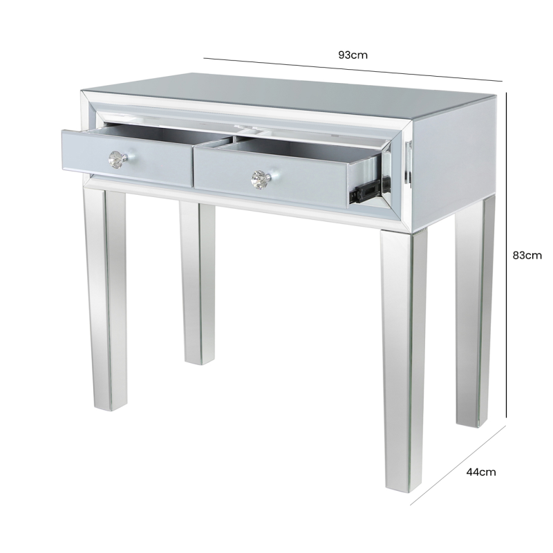 Grey Manhattan Mirror Console Table