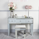 Grey Manhattan Mirror 3 Drawer Dressing Table