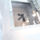 Grey Manhattan Mirror 3 Drawer Dressing Table