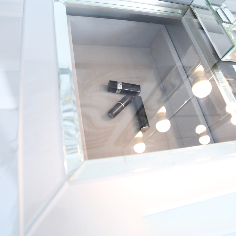 Grey Manhattan Mirror 3 Drawer Dressing Table