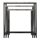 Athens Square Nest Of Tables Concrete Effect/Black