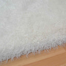 Cascade Powder White Luxury Polyester Rug by Asiatic