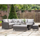 Sovera Rectangle Dining Set Rising Table 3 Seater Sofa x 2 / Table x 1 / Footstool x 1 / Ottoman x 1