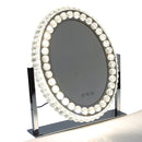 Oval Crystal LED Dressing Table Mirror