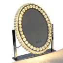 Oval Crystal LED Dressing Table Mirror